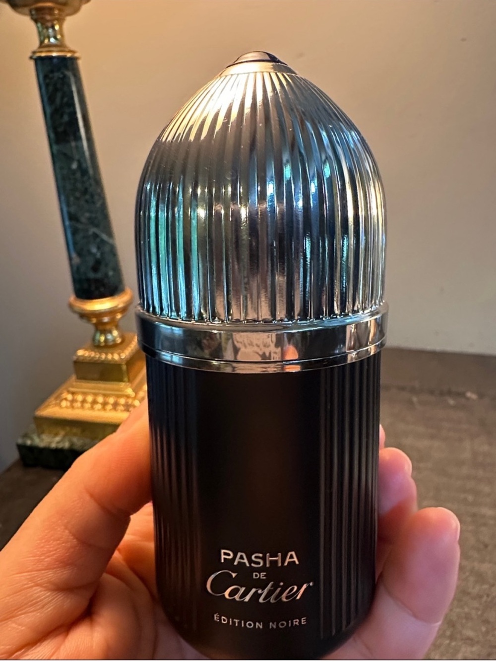 Cartier Pasha de Cartier Bottle in Black with Silver Cap